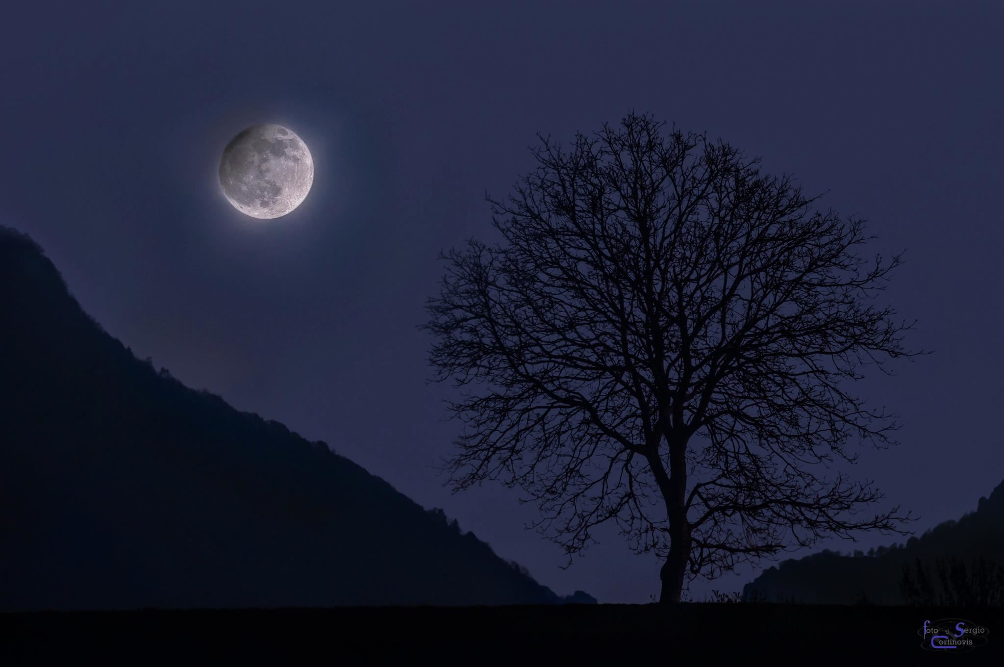 Eclisse di Luna a Corone - Serina