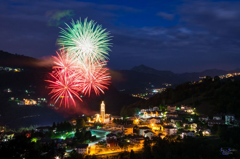 Fuochi d'artificio a Rigosa