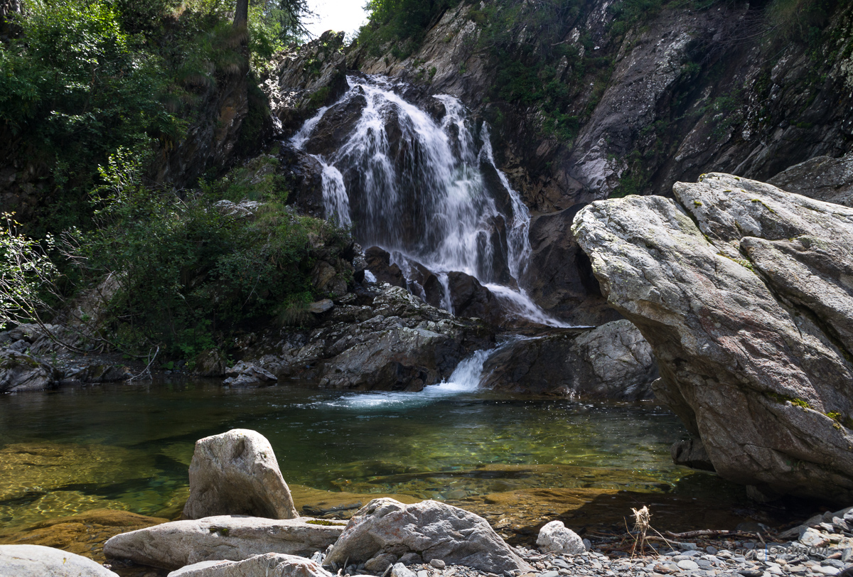 Cascata al lago della Cava (Carona)