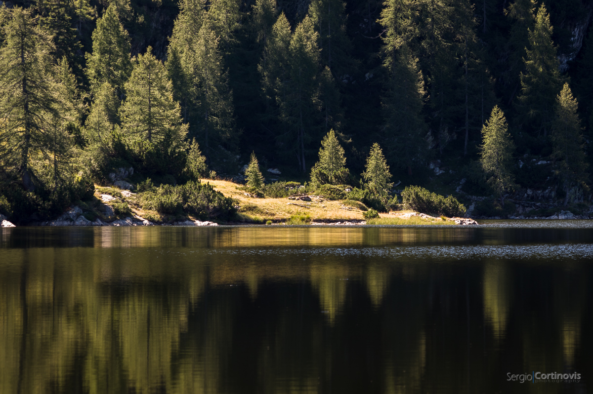 Riflessi sul lago Marcio a Carona